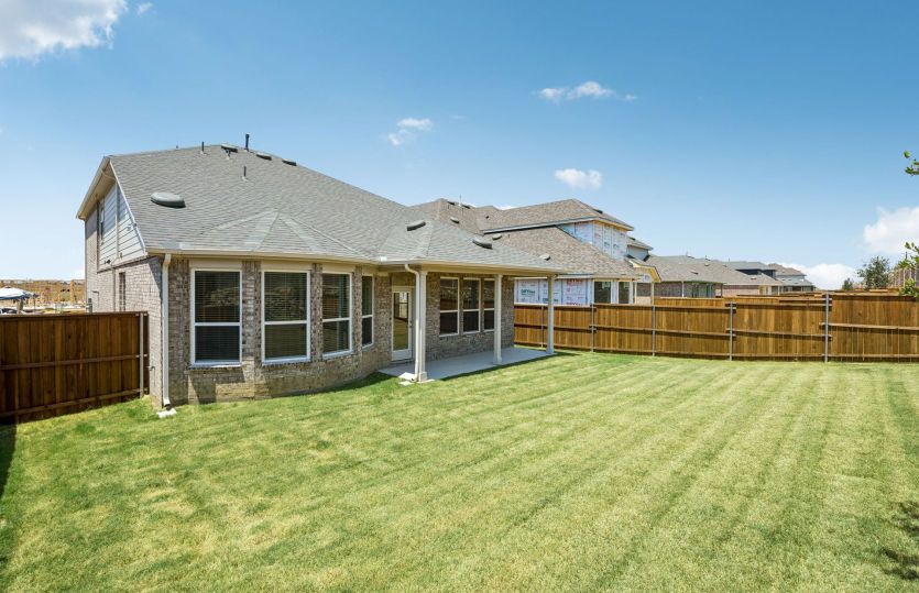 Oversized fenced-in backyard