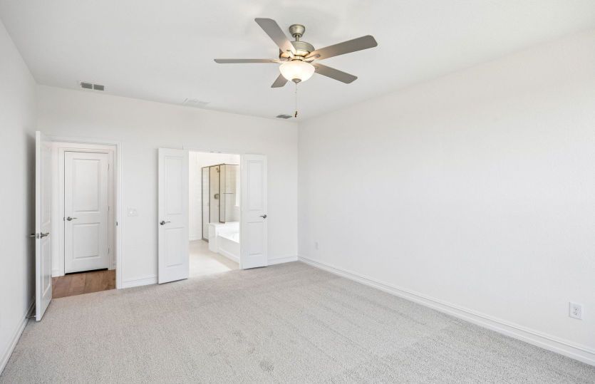 Spacious primary bedroom