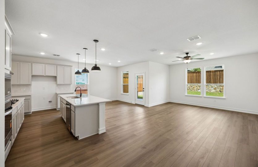 Open concept plan throughout home