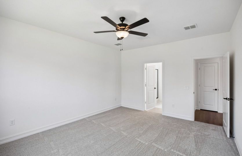 Spacious primary suite