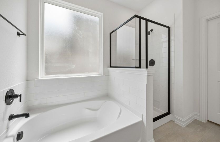 Separate tub and shower in primary bath
