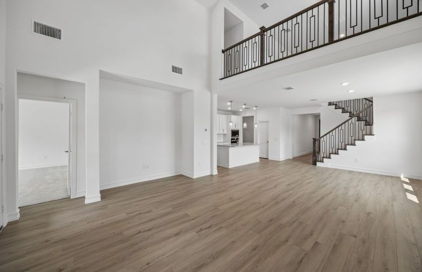 Open concept plan throughout home