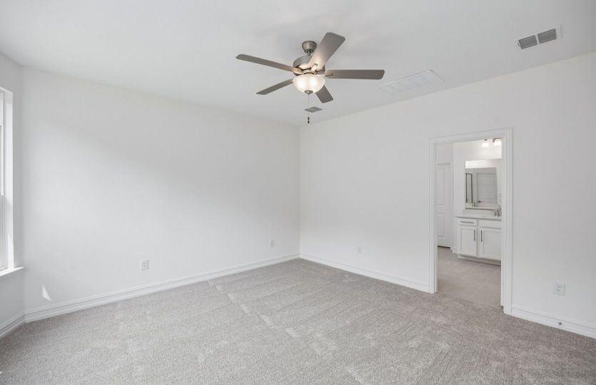 Spacious primary bedroom