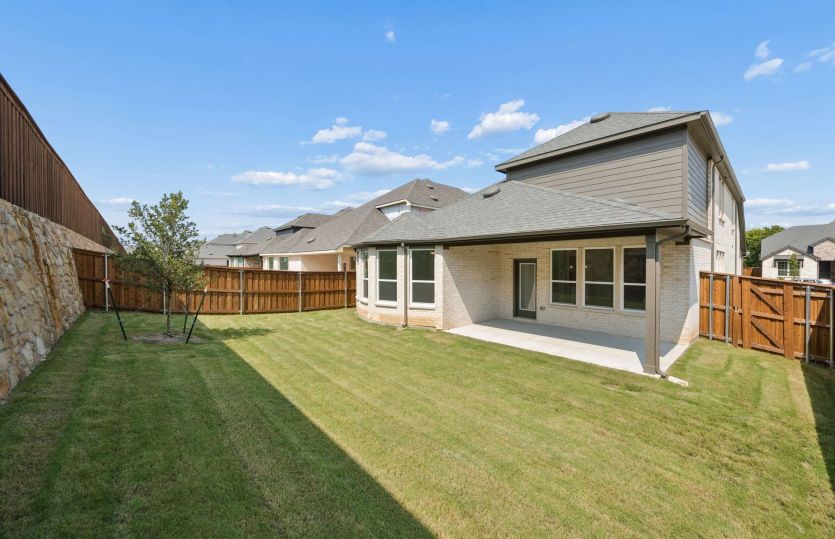 Oversized fenced-in backyard