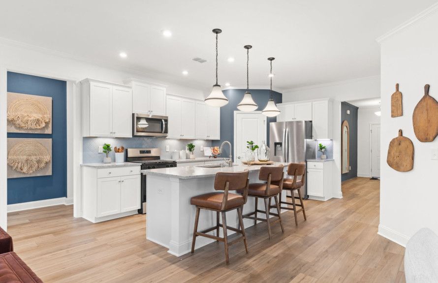 Spacious kitchens