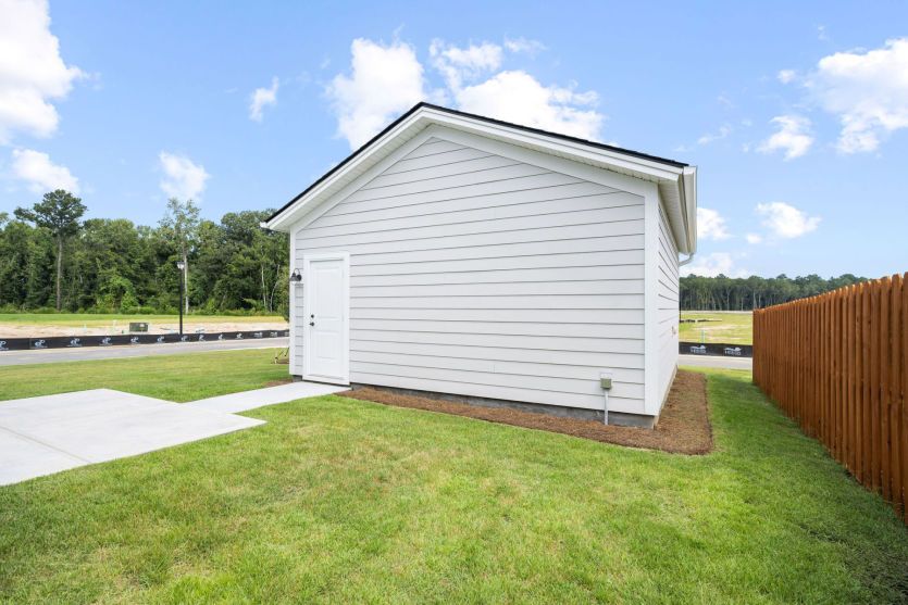 Exterior View Double Car Garage