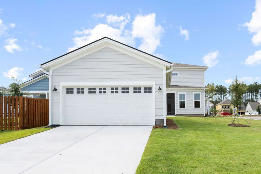 Exterior View Double Car Garage