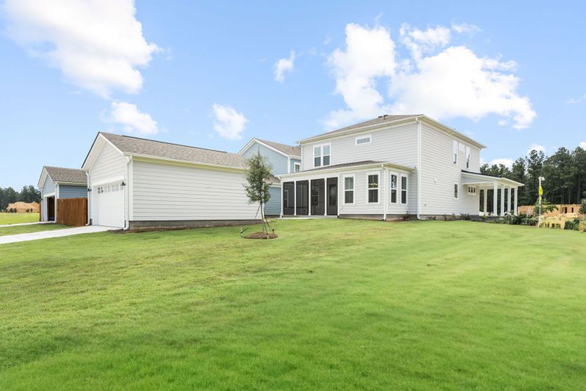 Exterior View Double Car Garage