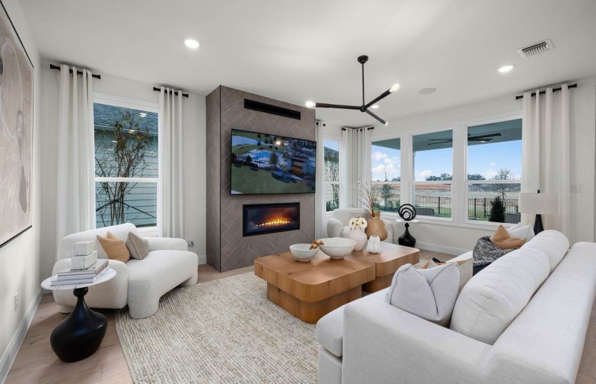 Gathering room with optional fireplace *photos depict some features that may change