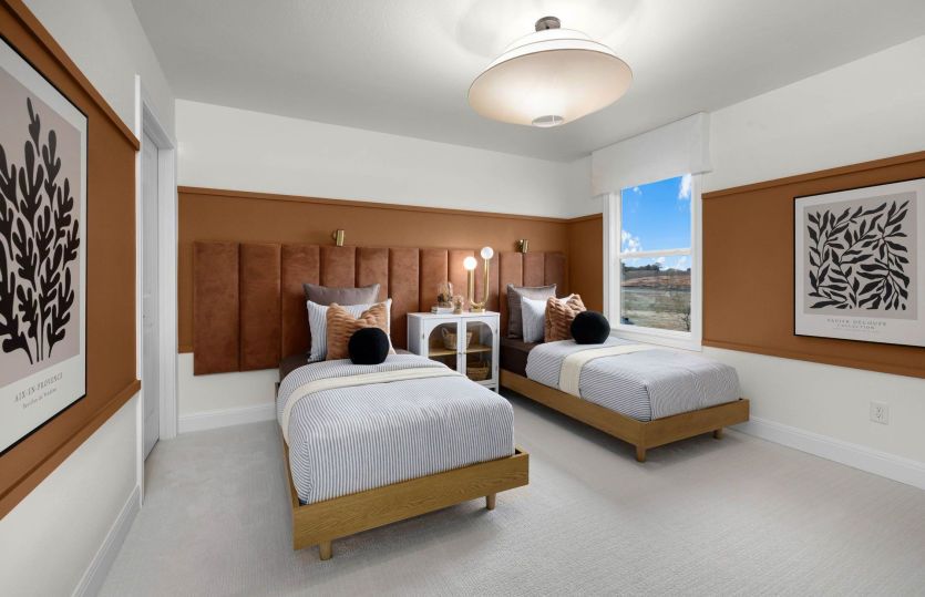 Spacious secondary bedroom *photos depict some features that may change