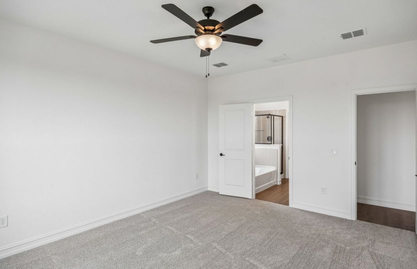 Spacious primary bedroom