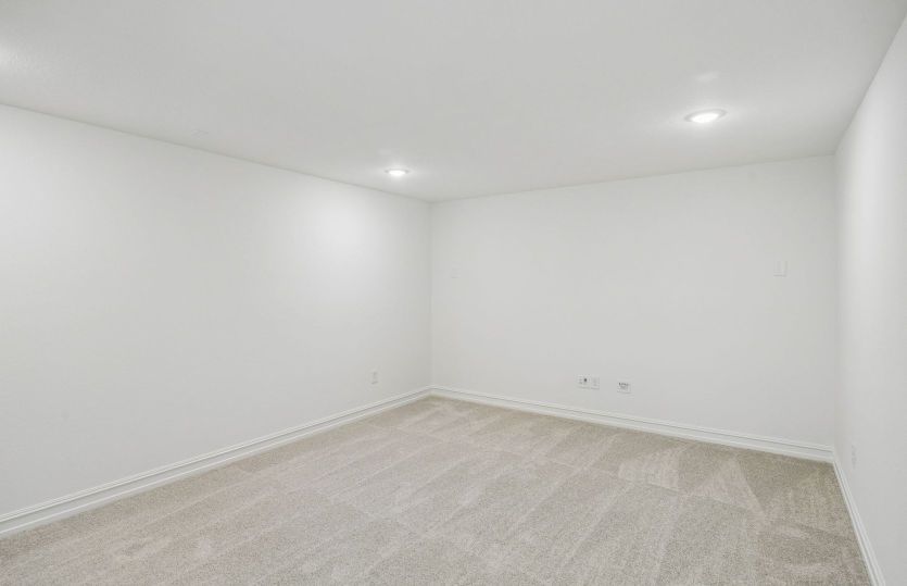 Spacious media room