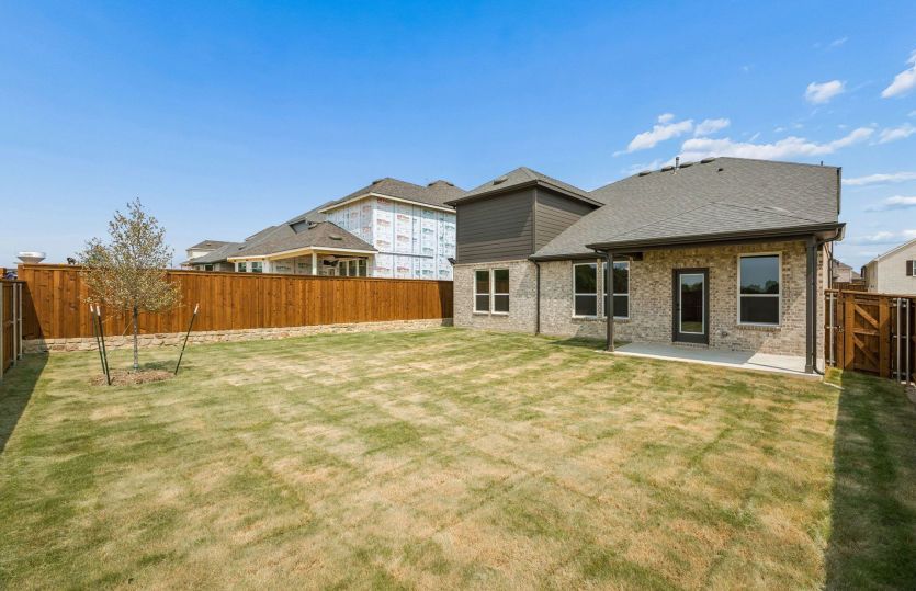 Oversized fenced-in backyard