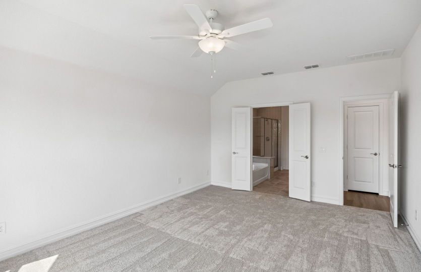 Spacious primary bedroom