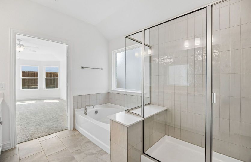 Separate tub and shower in primary bath