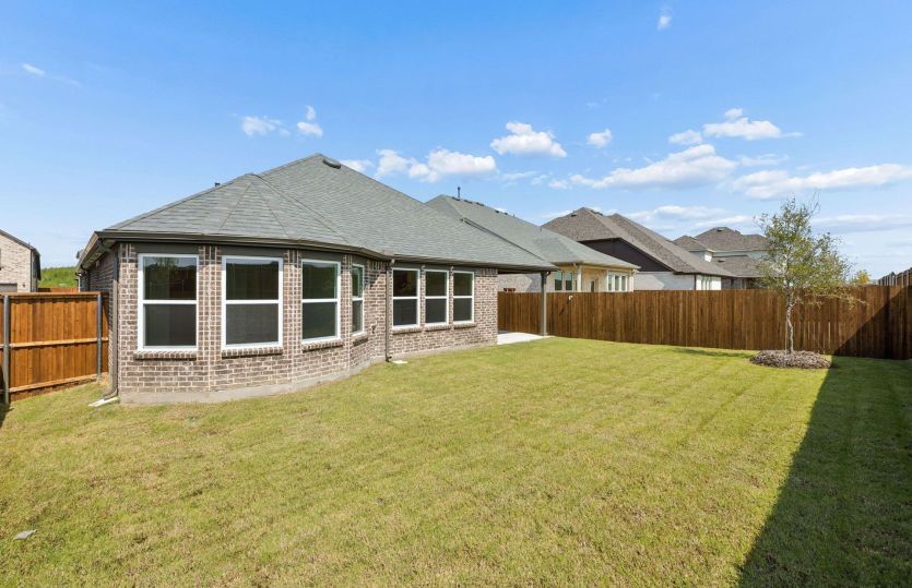 Oversized fenced-in backyard