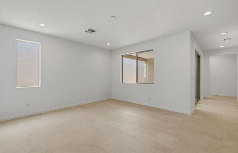 Large windows provide ample natural light