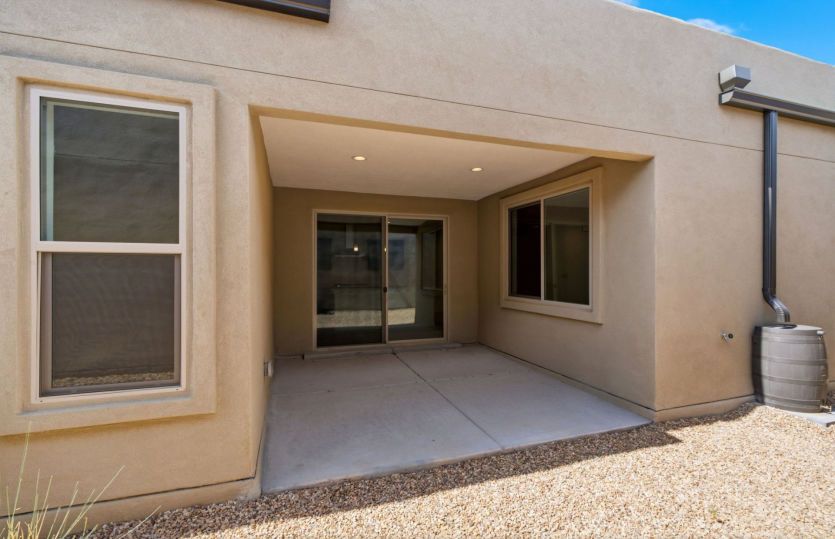 Covered patio ideal for outdoor entertainment