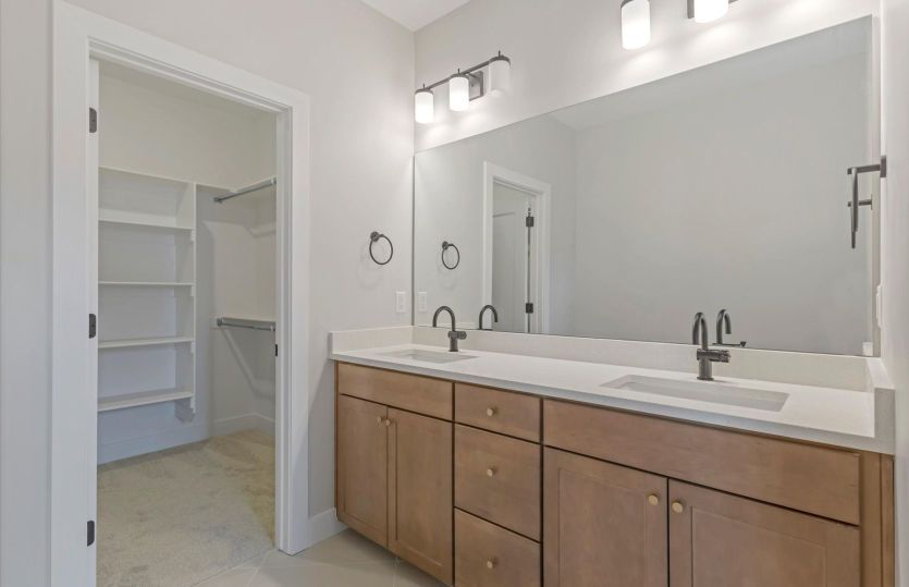 Dual Vanity in Owner's Suite with Walk-in Closet