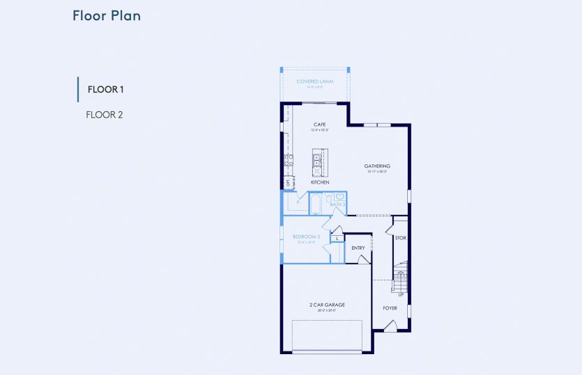 Pinecrest Floor Plan, Quick Move-In Home, Floor 1