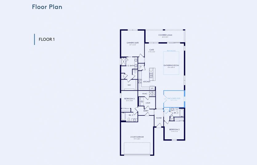 Medina Floor Plan, Quick Move-In Home, Floor 1