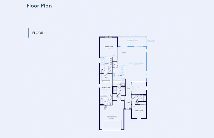 Mystique Floor Plan, Quick Move-In Home, Floor 1