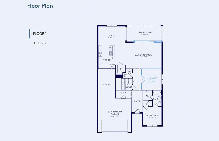 Yellowstone Floor Plan, Quick Move-In Home, Floor 1