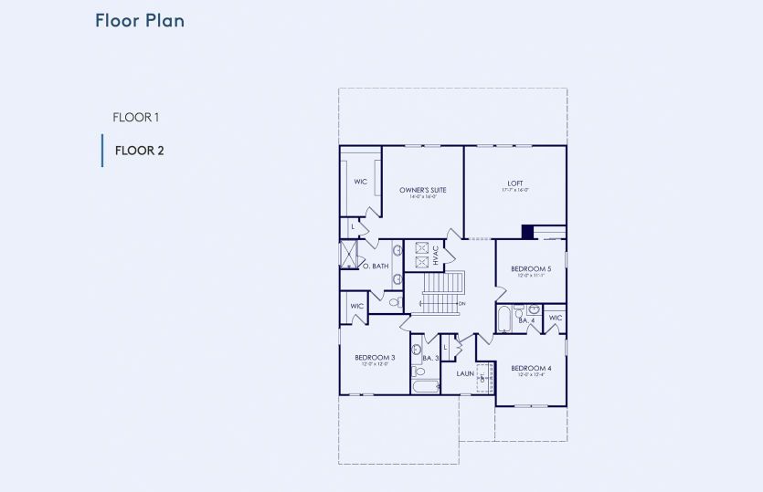 Yellowstone Floor Plan, Quick Move-In Home, Floor 2