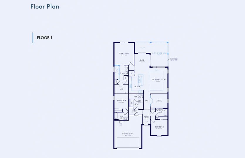 Mystique Floor Plan, Quick Move-In Home, Floor 1