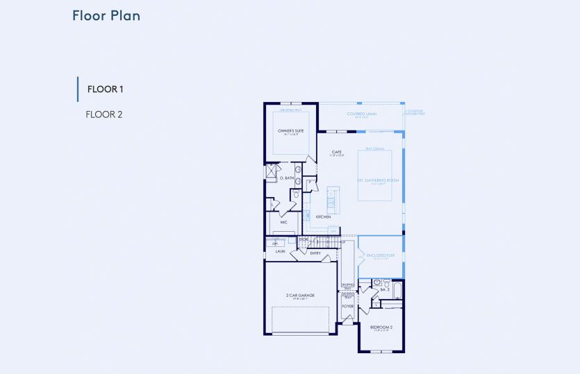 Coral Grand Floor Plan, Quick Move-In Home, Floor 1