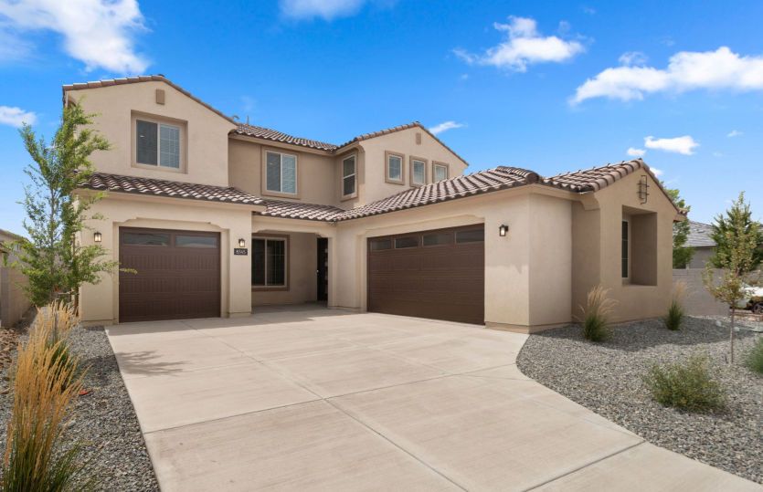 The Starwood home design features a 3-car garage