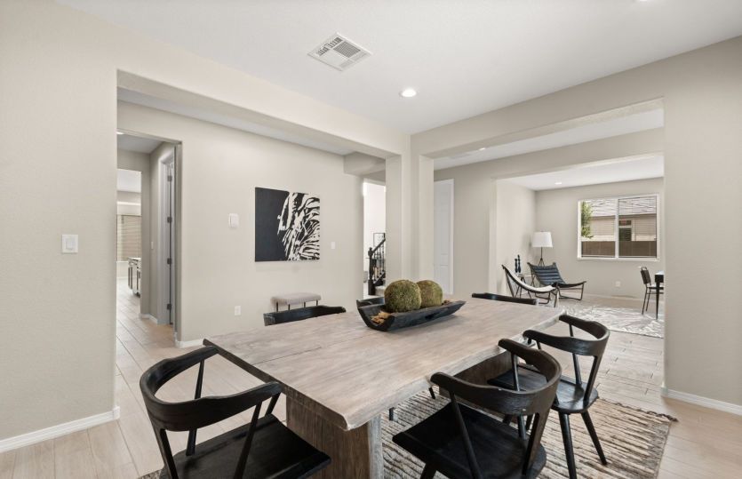 Formal dining room off of the entrance perfect for entertaining