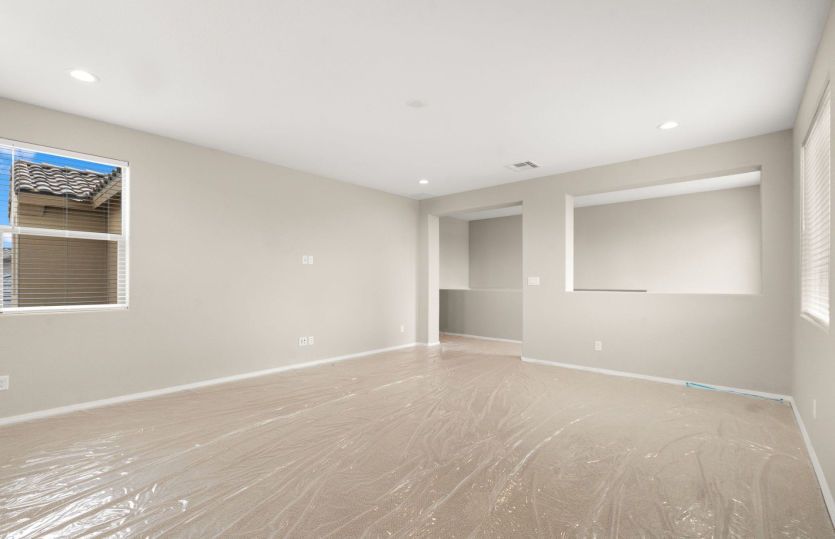 Loft overlooks downstairs living area