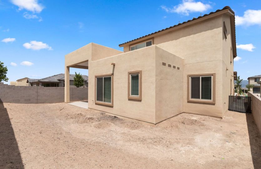 Backyard with plenty of room for potential
