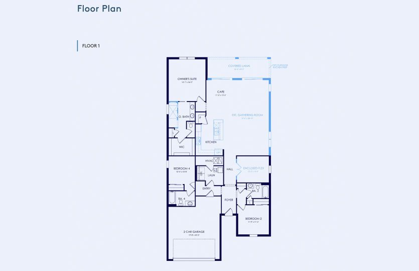 Mystique Floor Plan, Quick Move-In Home, Floor 1