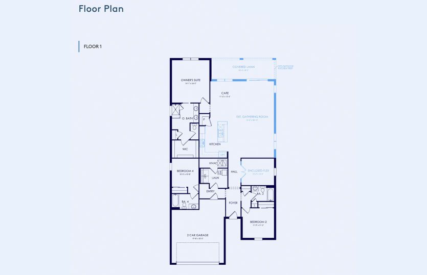 Mystique Floor Plan, Quick Move-In Home, Floor 1
