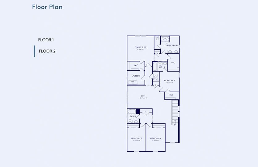 Whitmore Floor Plan, Quick Move-In Home, Floor 2