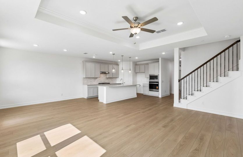 Open concept plan throughout home