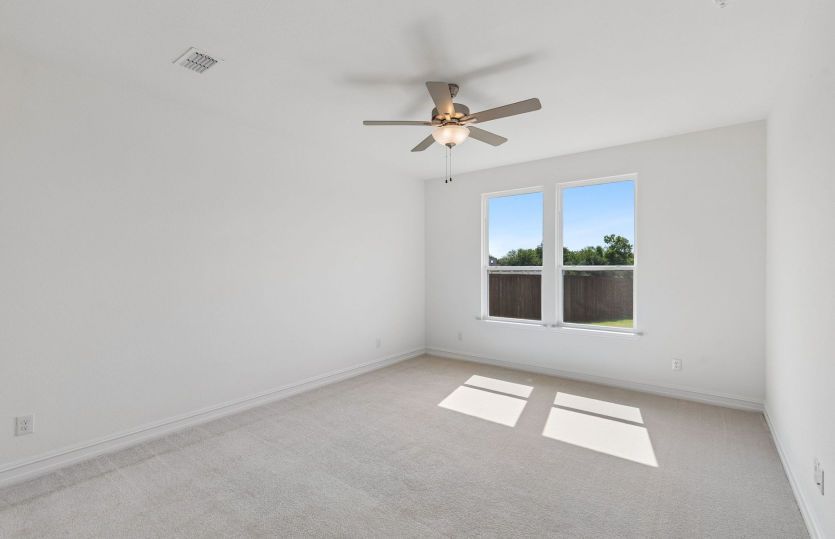 Spacious primary suite
