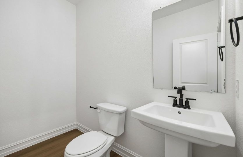 Powder bath on first level