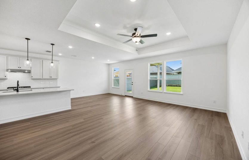 Open concept plan throughout