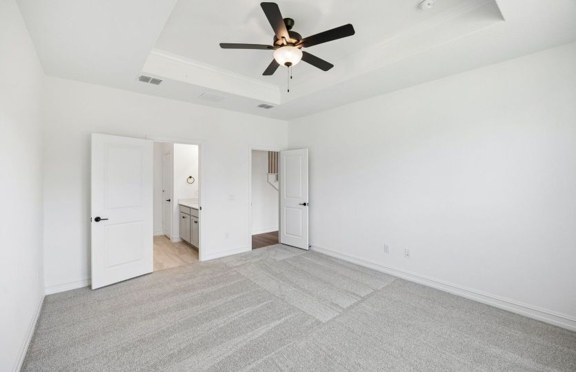 Spacious primary bedroom