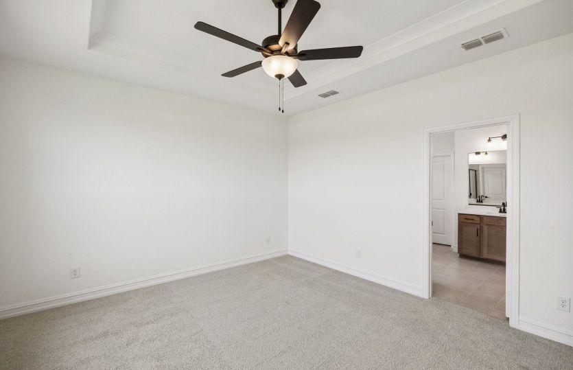 Spacious primary bedroom