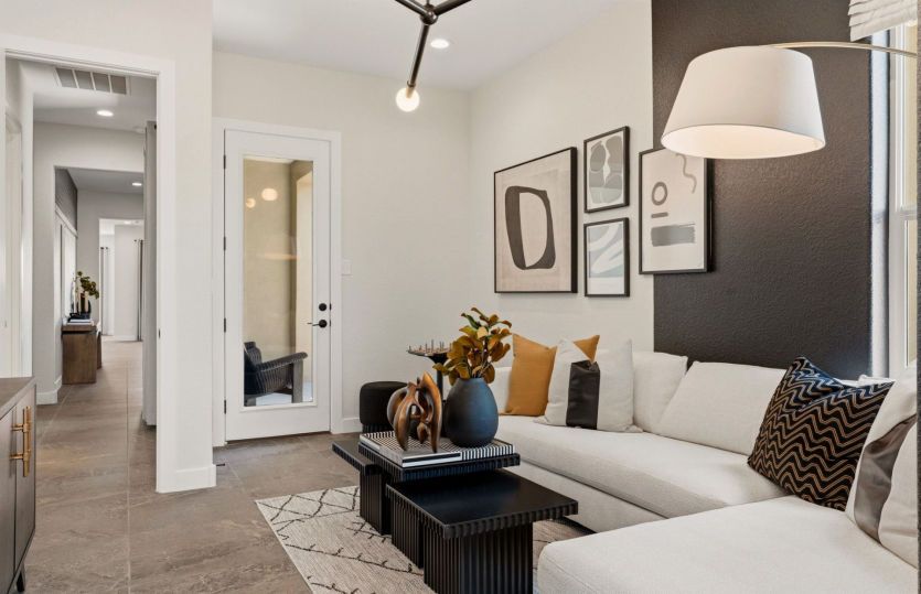 Guest Suite option includes a private living area in addition to a bedroom and bath.