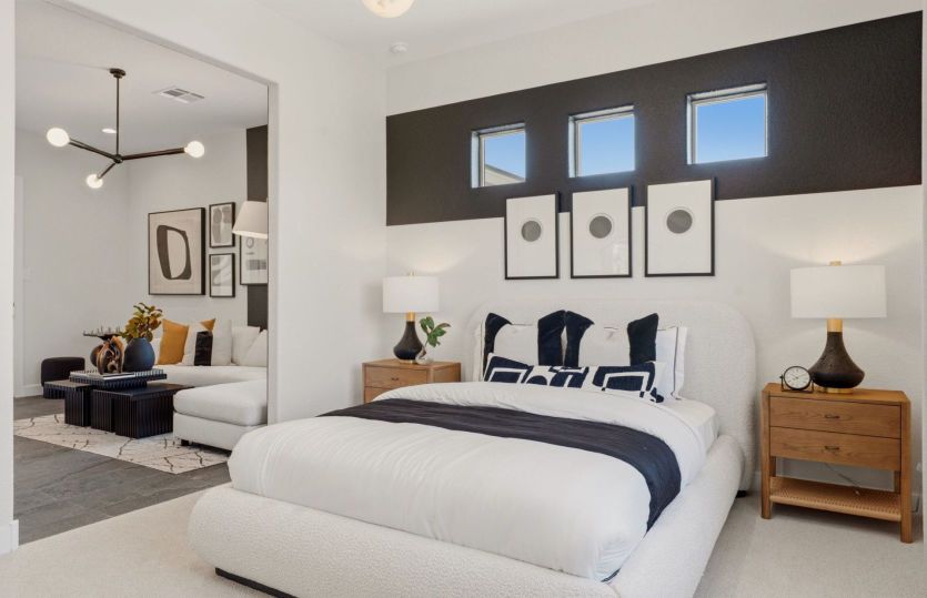 Bedroom for the guest suite is a great option for growing kids or overnight guests.