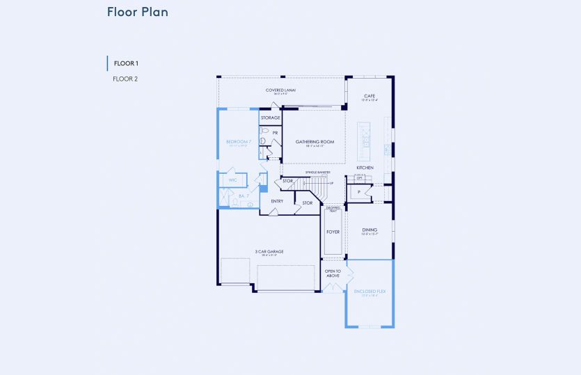 Roseland Floor Plan, Quick Move-In Home, Floor 1