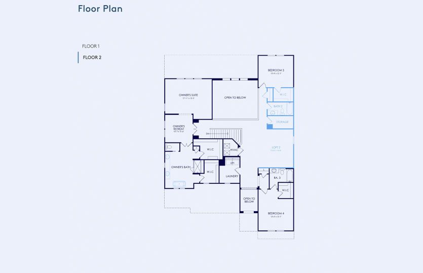 Roseland Floor Plan, Quick Move-In Home, Floor 2