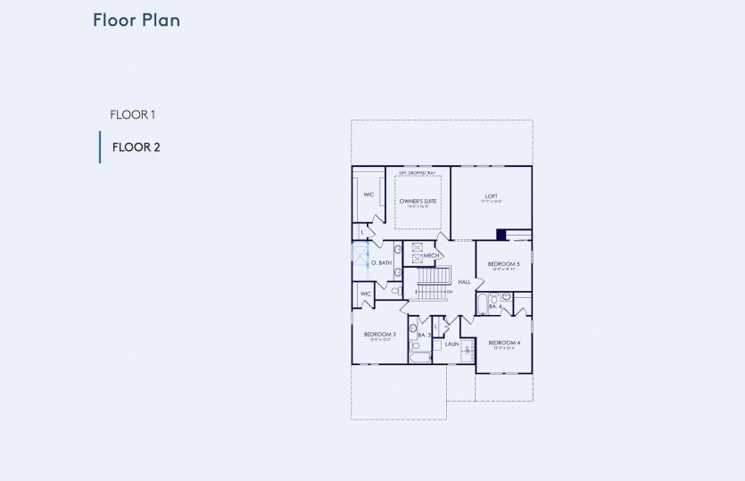 Yorkshire Floor Plan, Quick Move-In Home, Floor 2