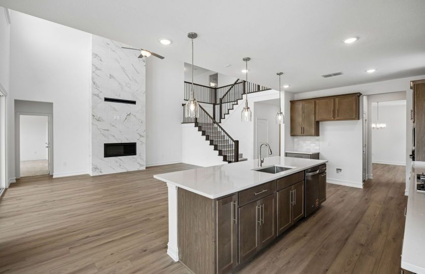 Open concept plan throughout