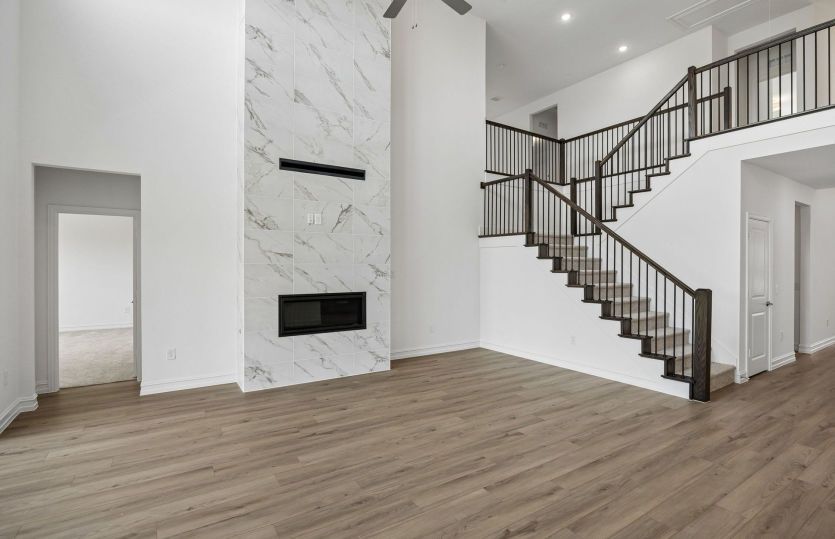 Beautiful optional fireplace in gathering room